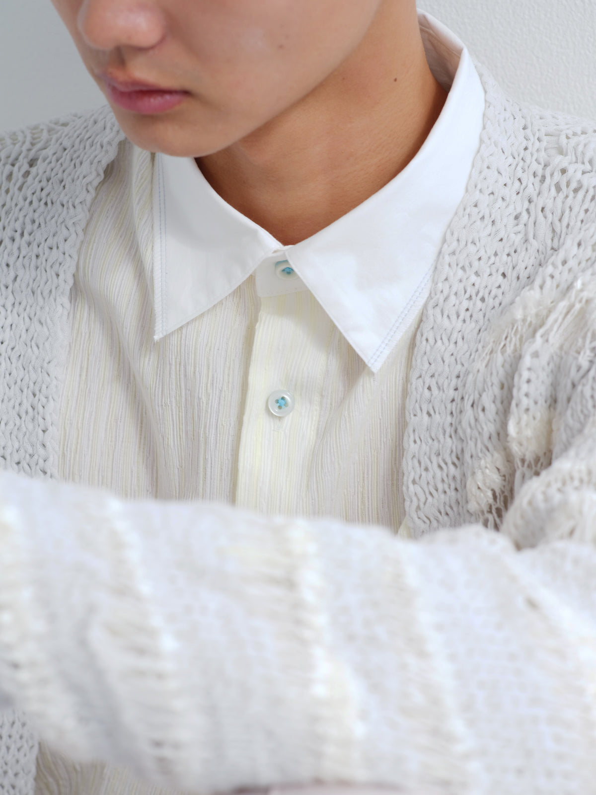 WRINKLE STRIPE SHIRTS - LEMON
