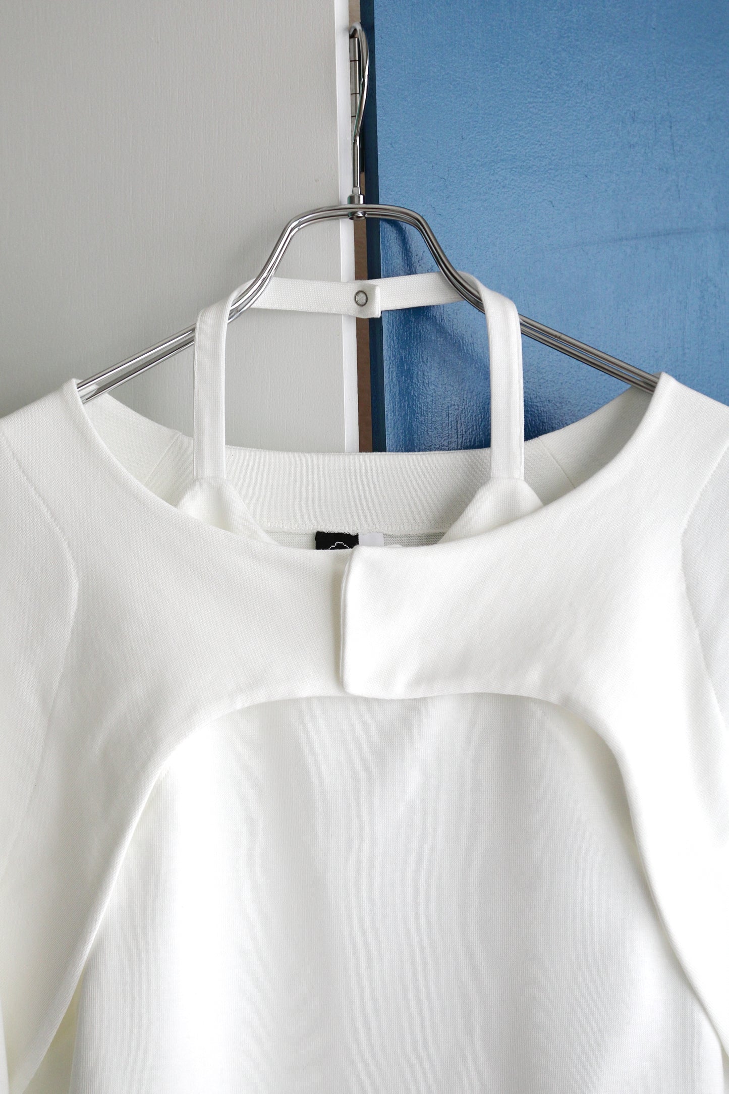 holter neck long sleeve T-shirts - white