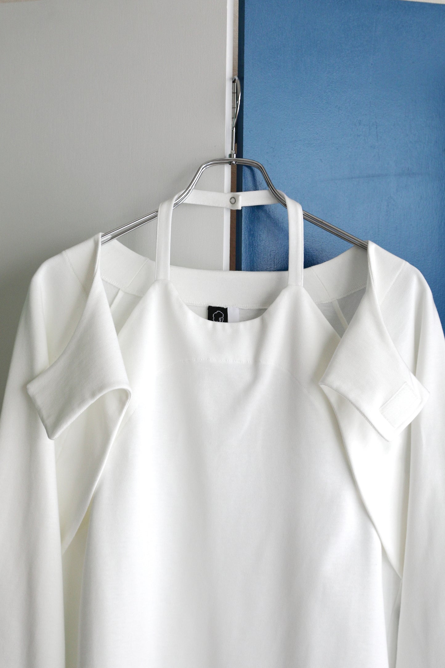 holter neck long sleeve T-shirts - white