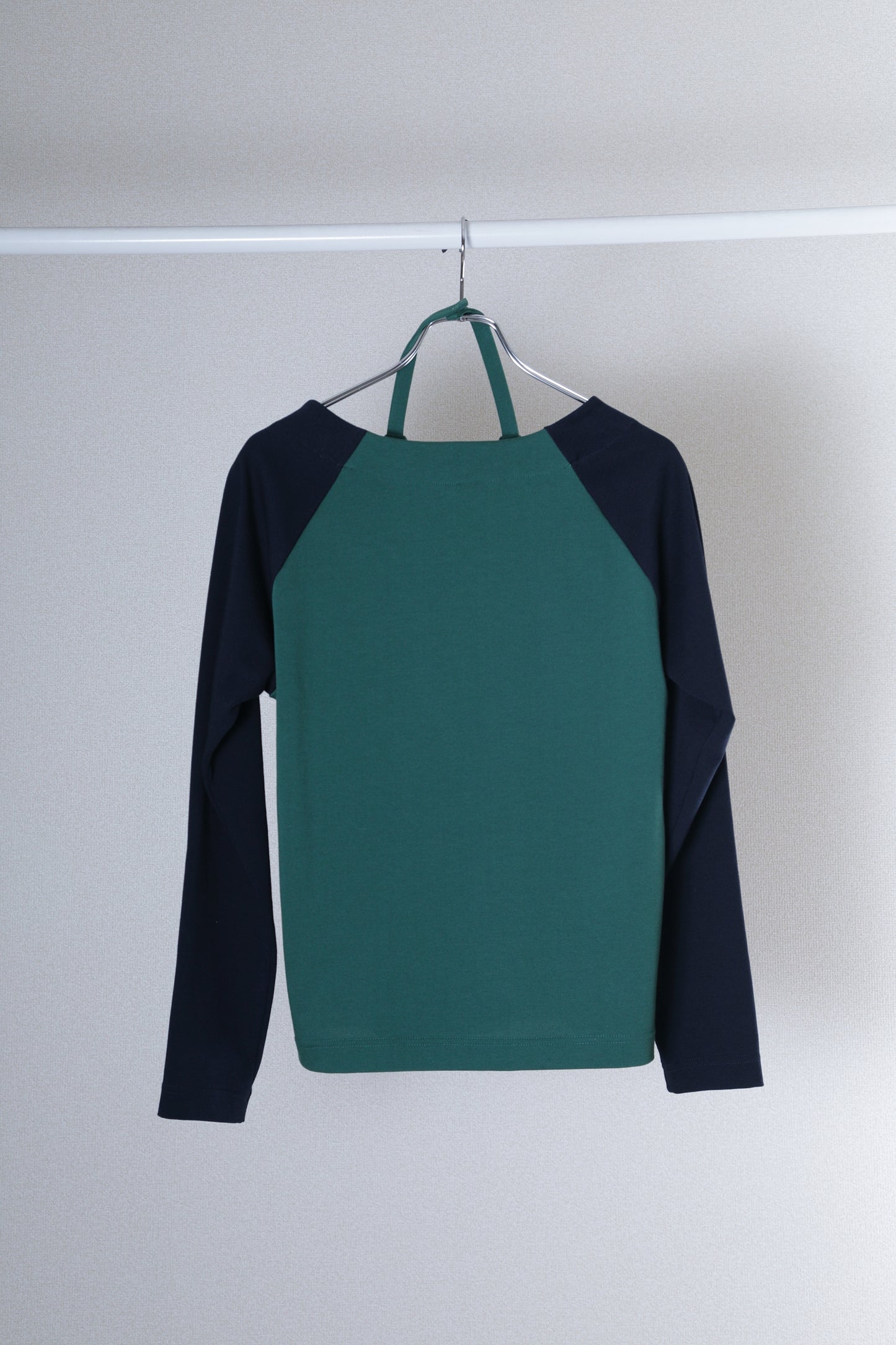 holter neck long sleeve T-shirts - navy green