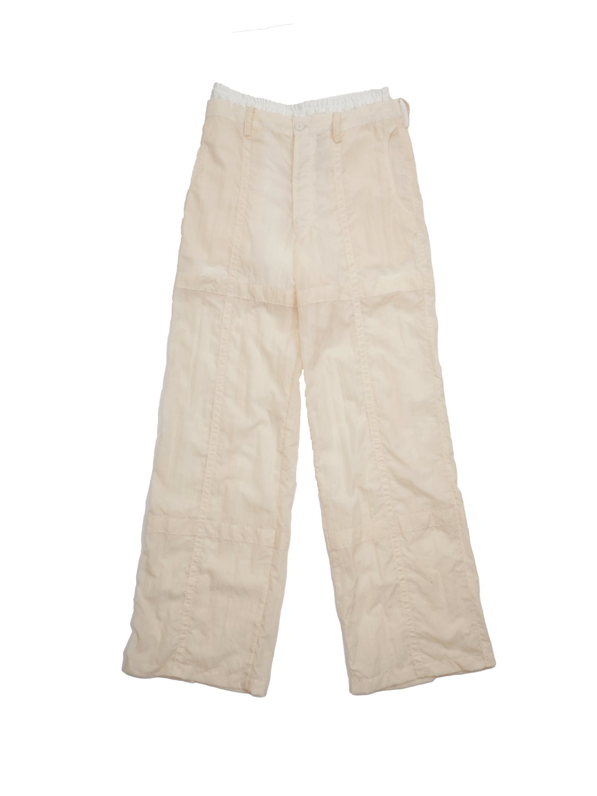 SHEER NYLON TROUSERS - BEIGE