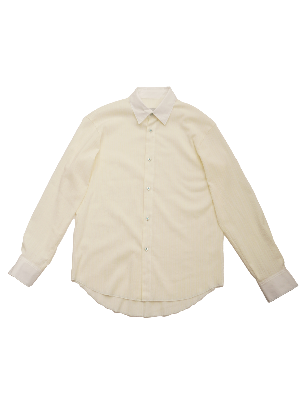 WRINKLE STRIPE SHIRTS - LEMON