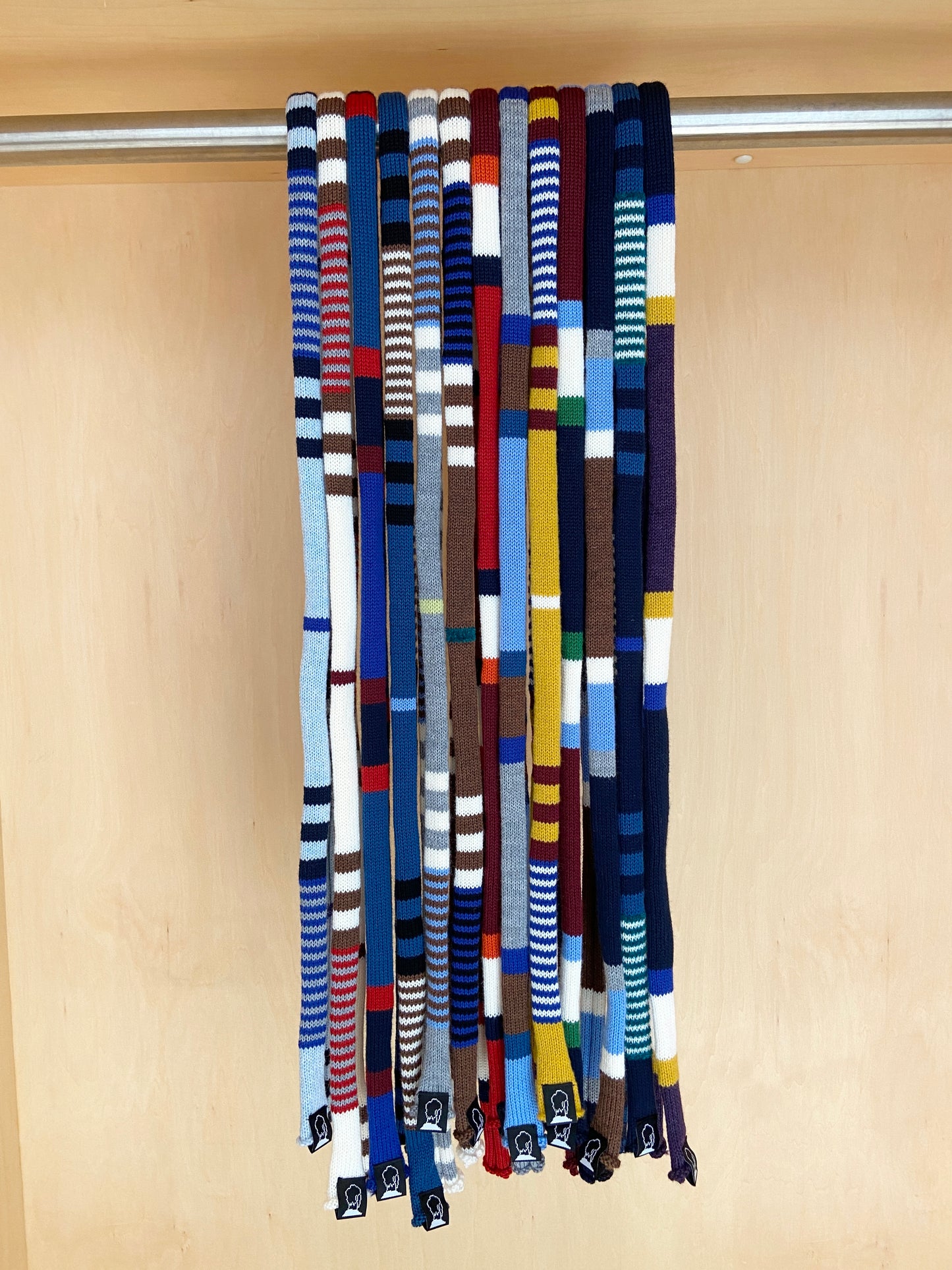 super skinny knit tie scarf 2