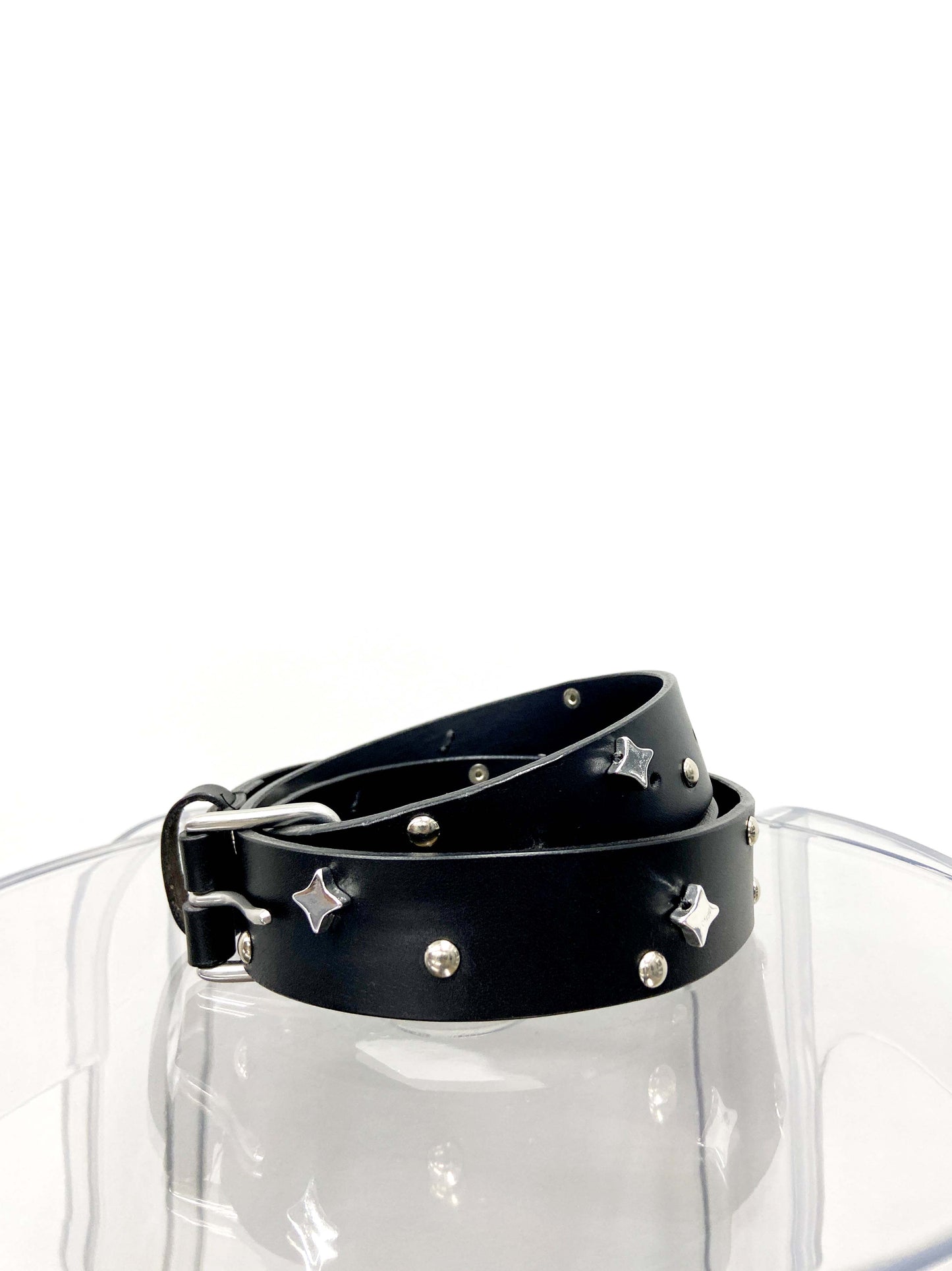 leather belt with stones