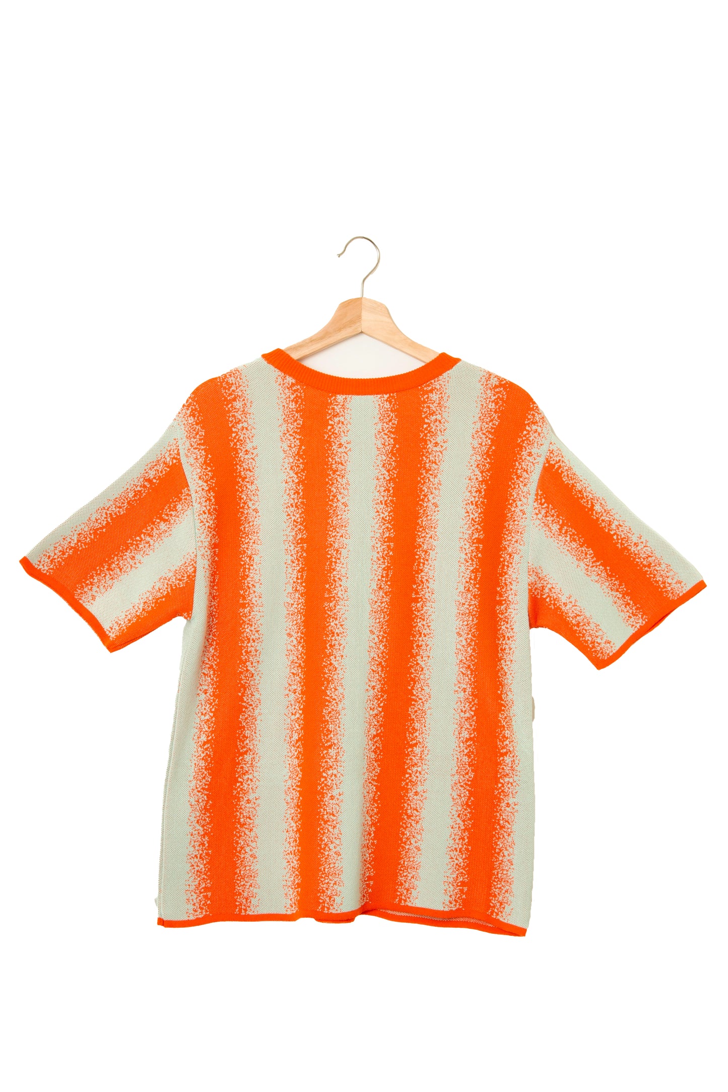 SPRAY STRIPE T - BLOOD ORANGE MINT