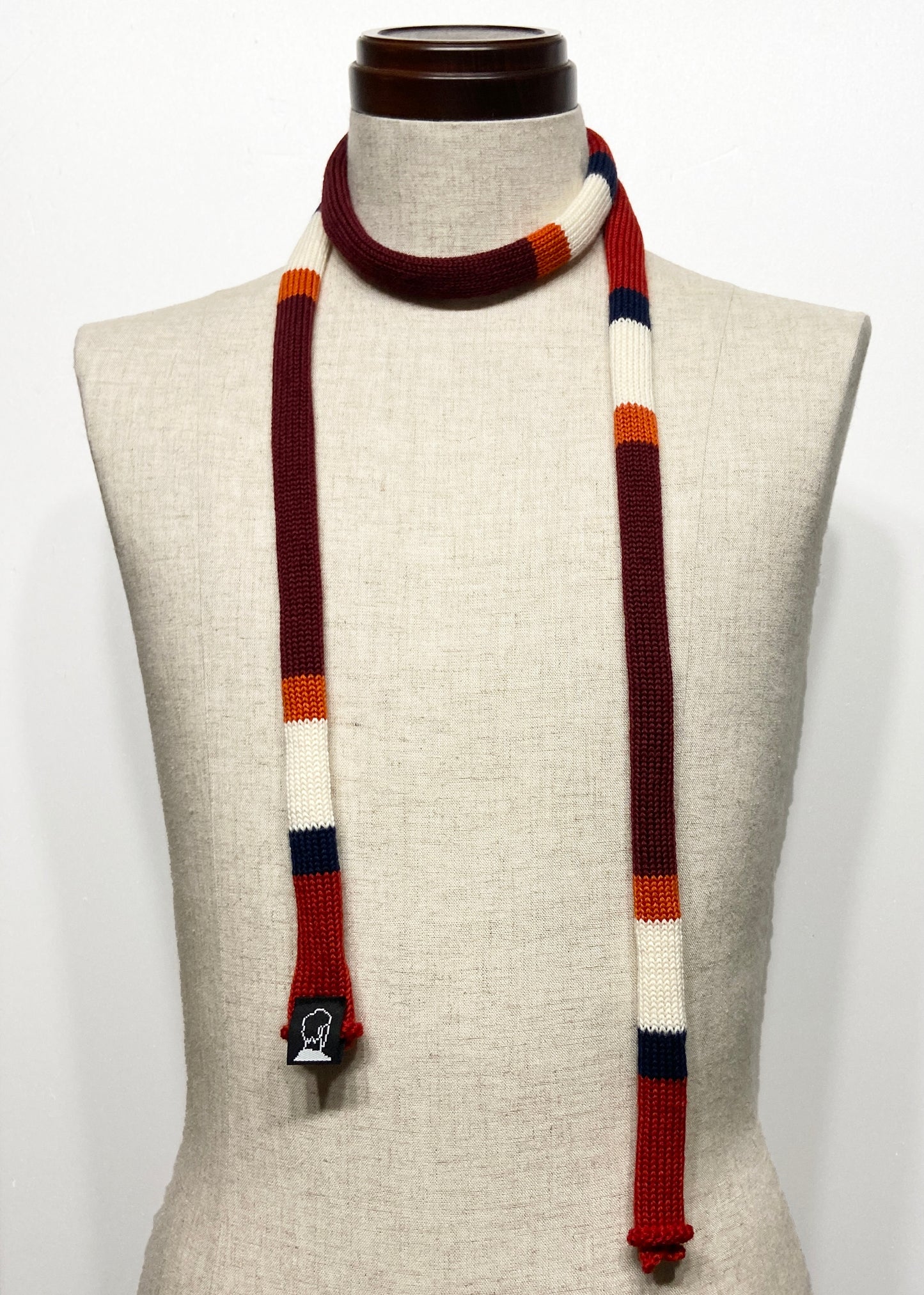 super skinny knit tie scarf 2