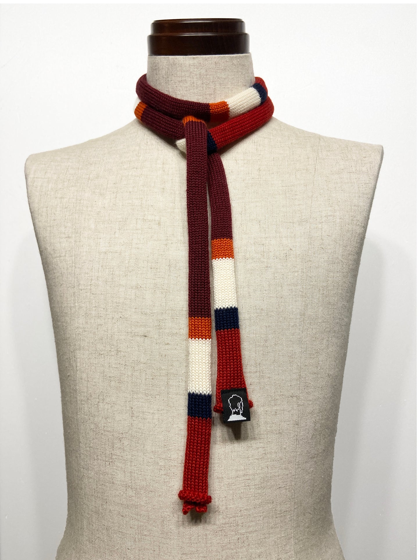 super skinny knit tie scarf 2
