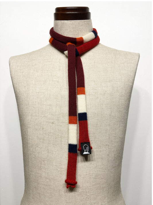 super skinny knit tie scarf 2