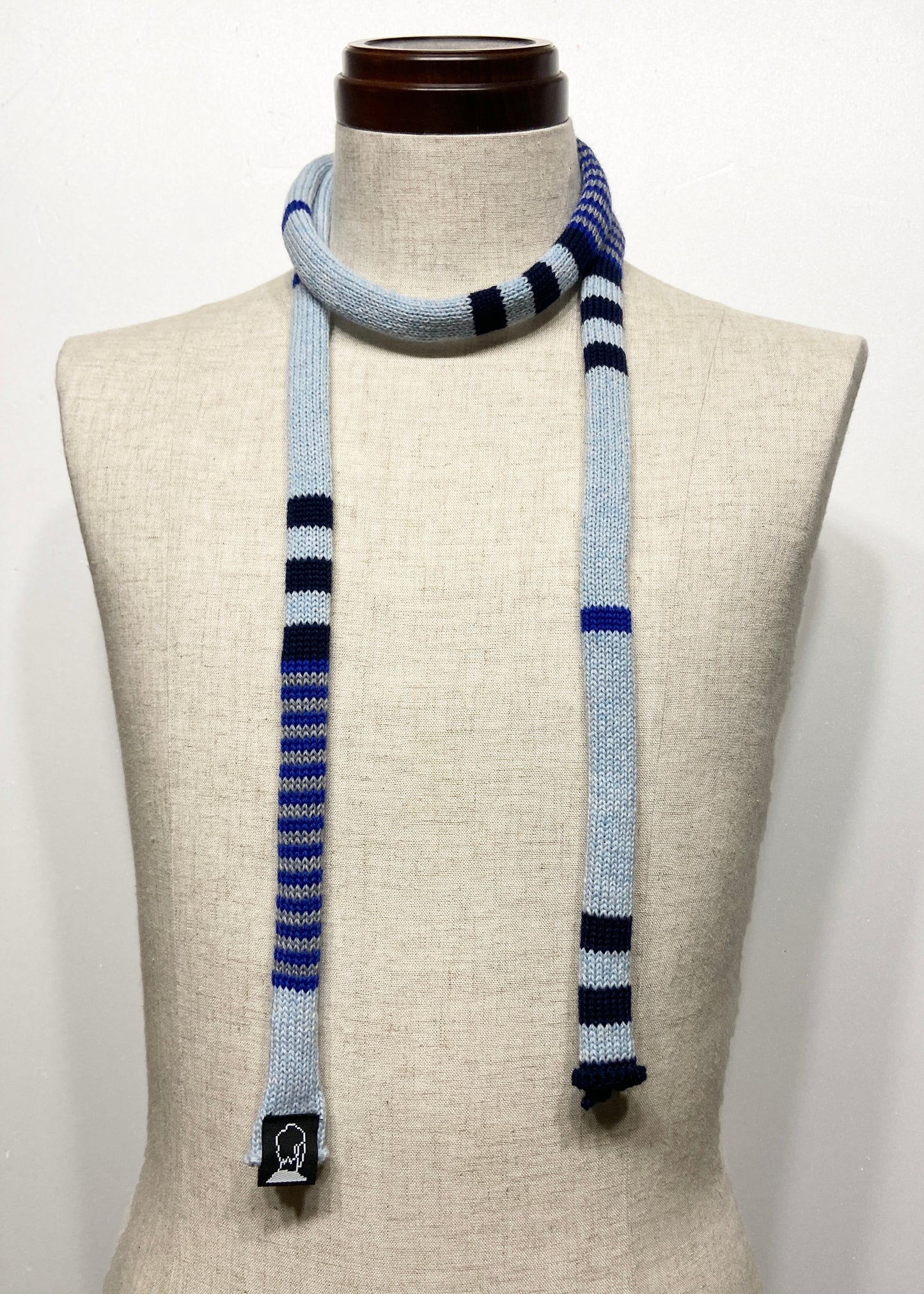 super skinny knit tie scarf 3