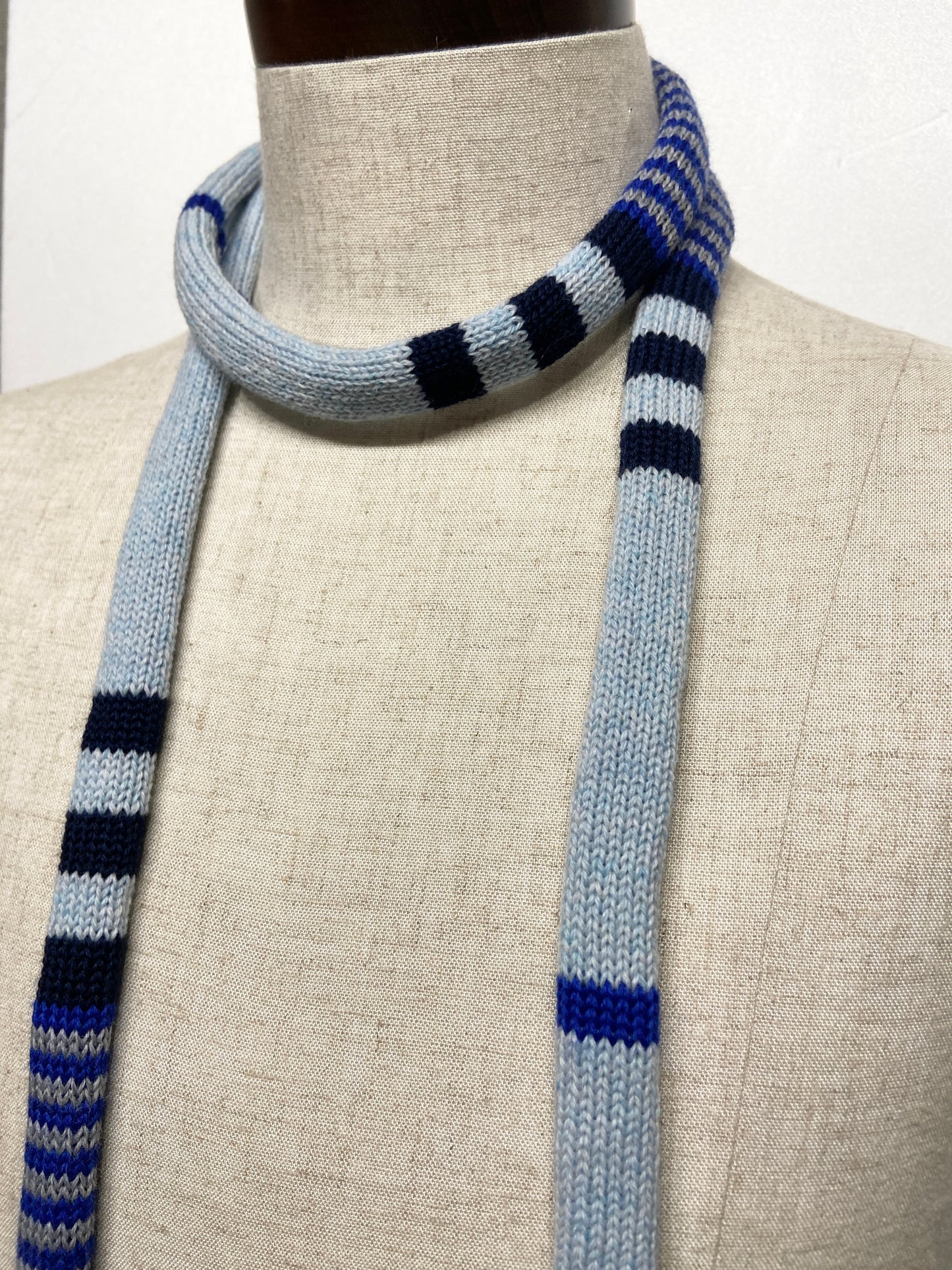 super skinny knit tie scarf 3