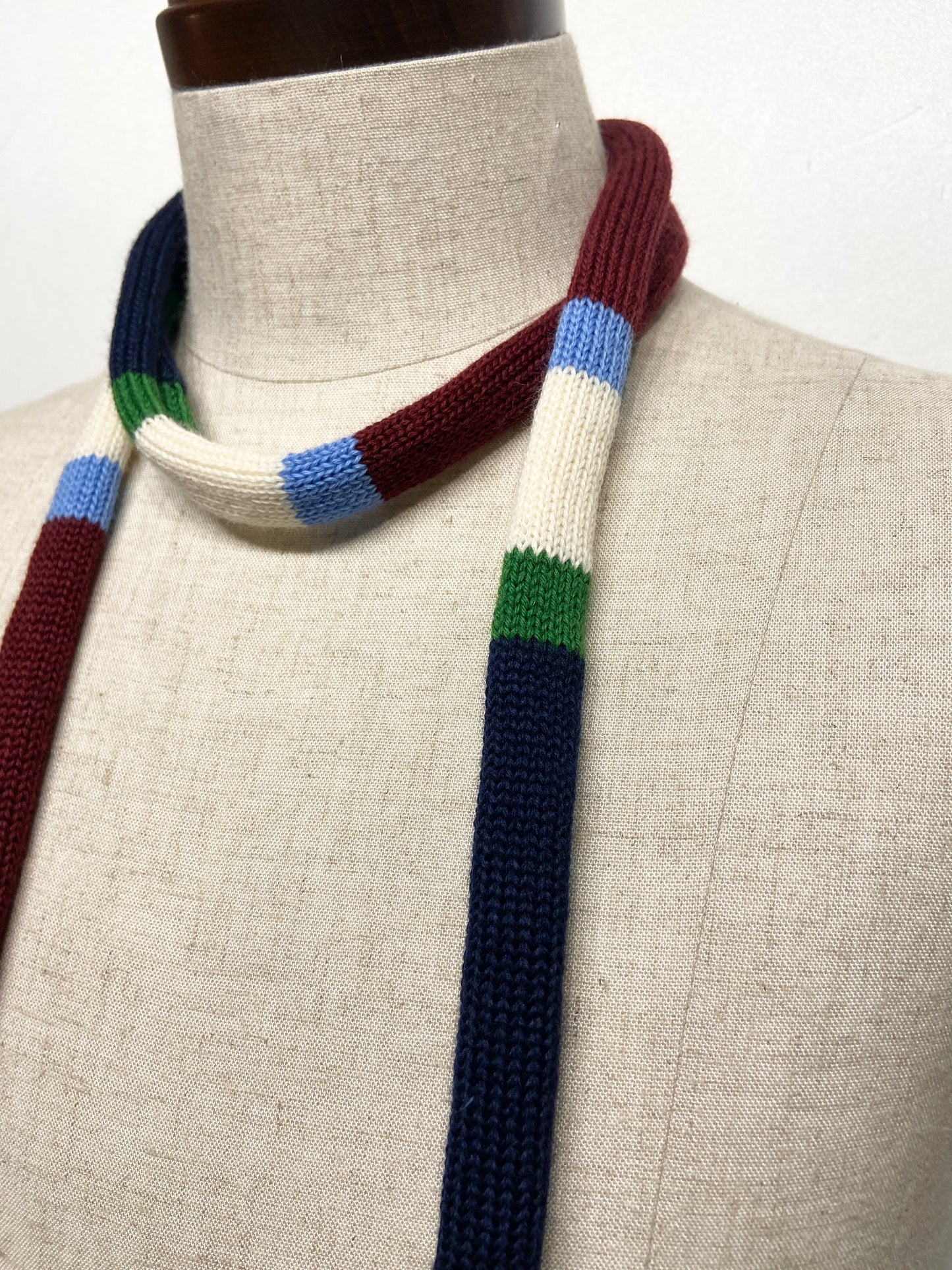 super skinny knit tie scarf 4