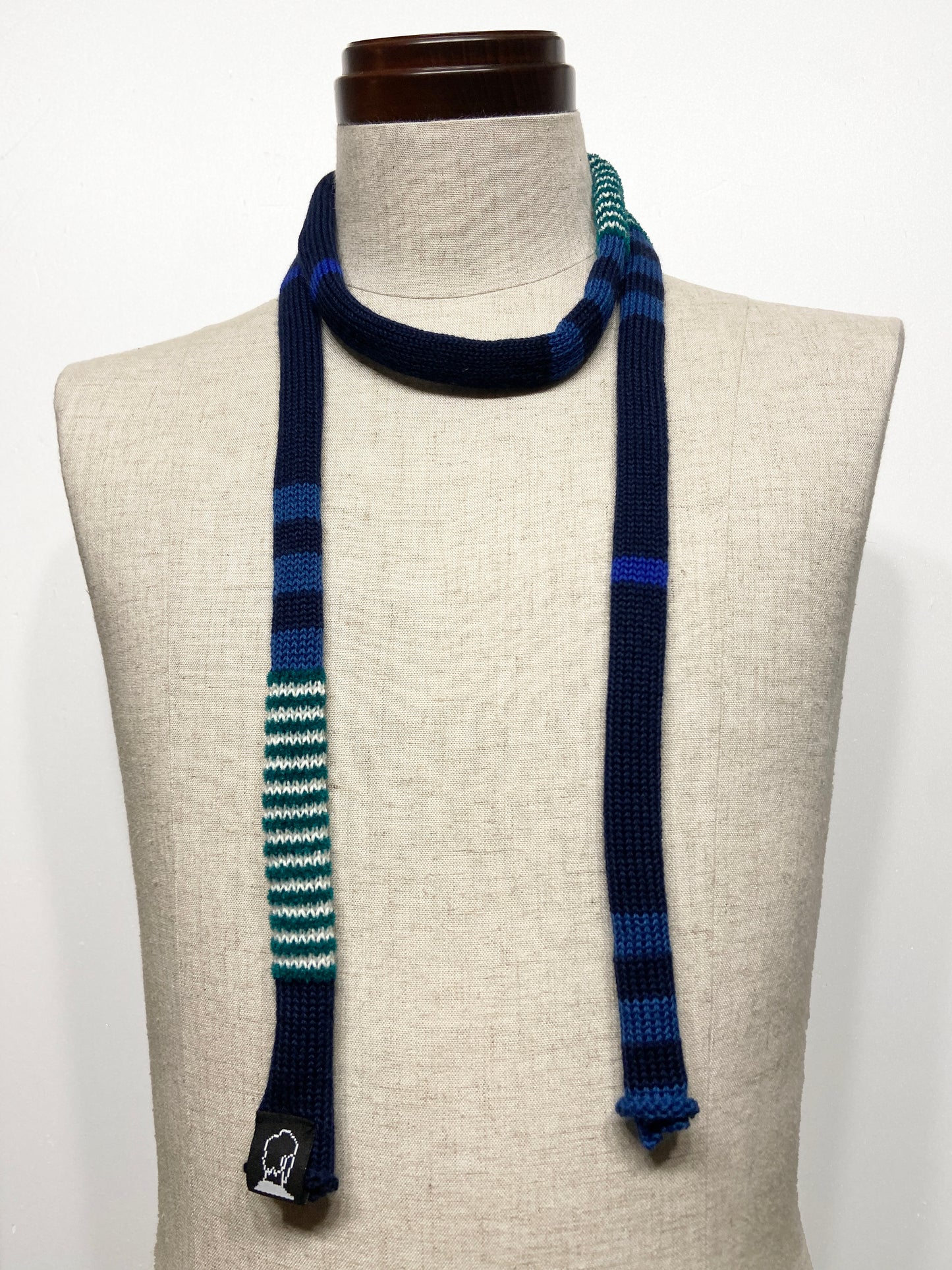 super skinny knit tie scarf 7