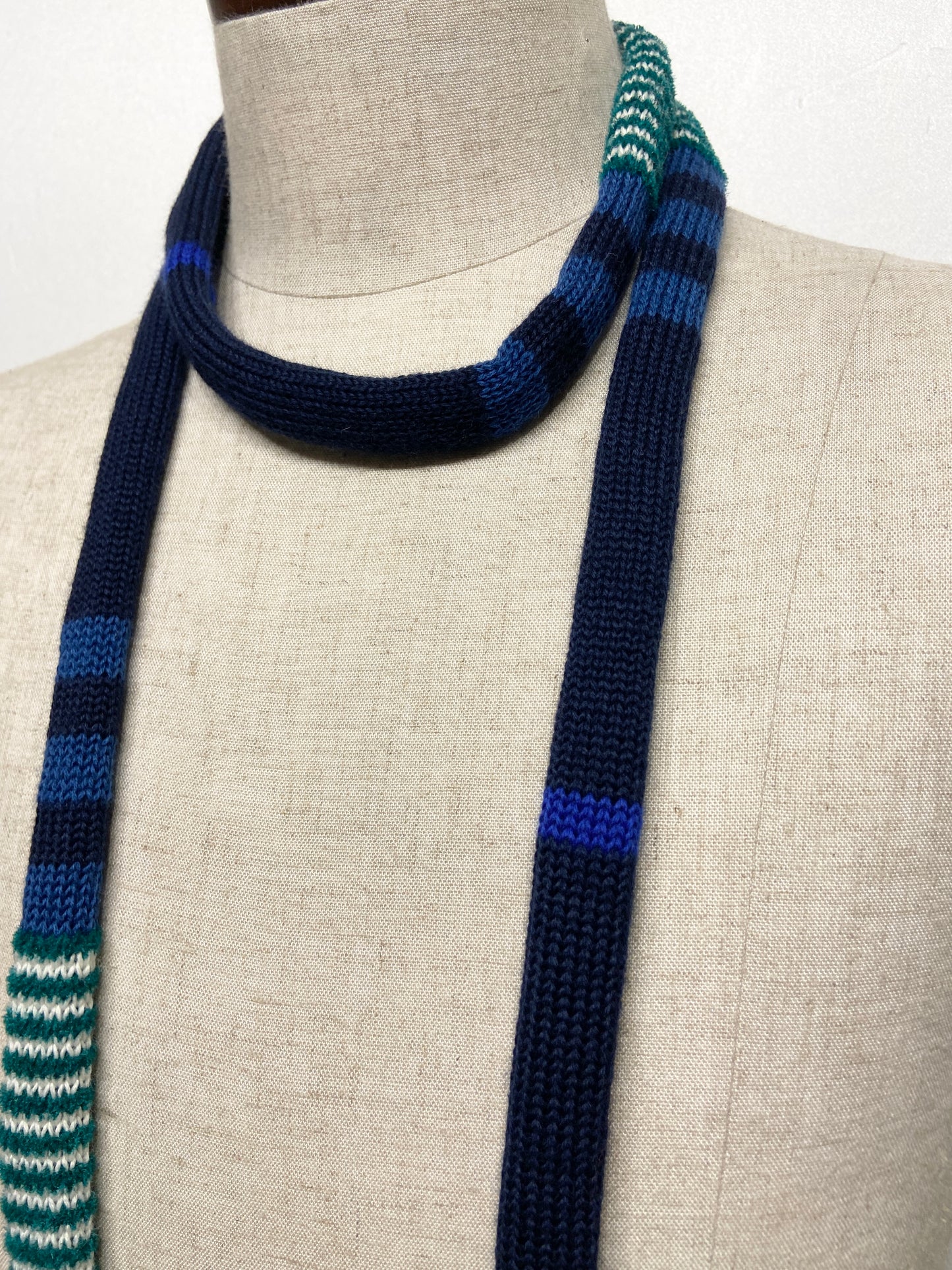 super skinny knit tie scarf 7