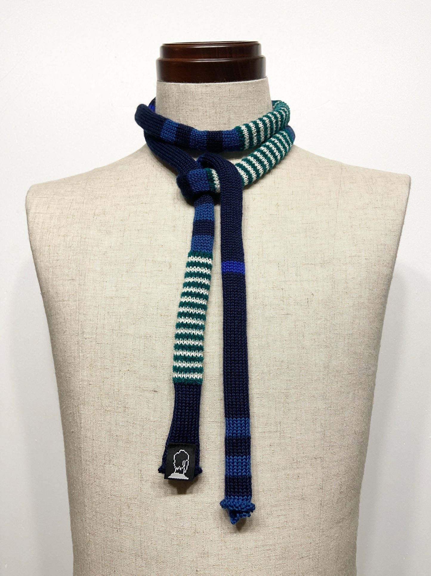 super skinny knit tie scarf 7