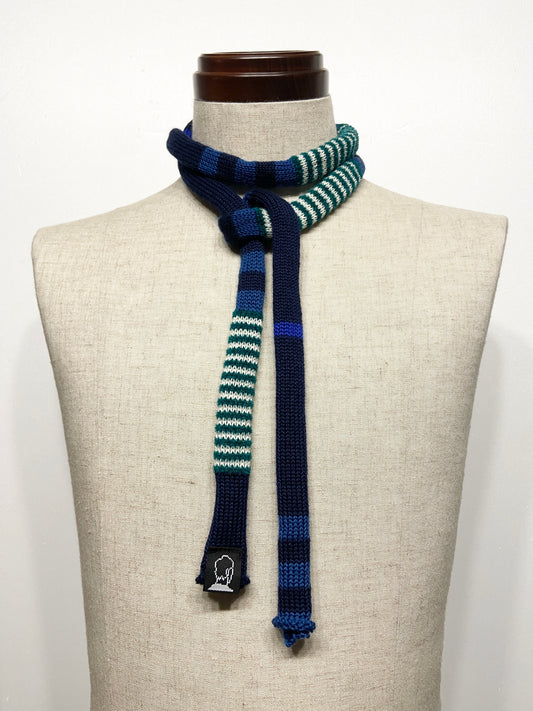 super skinny knit tie scarf 7