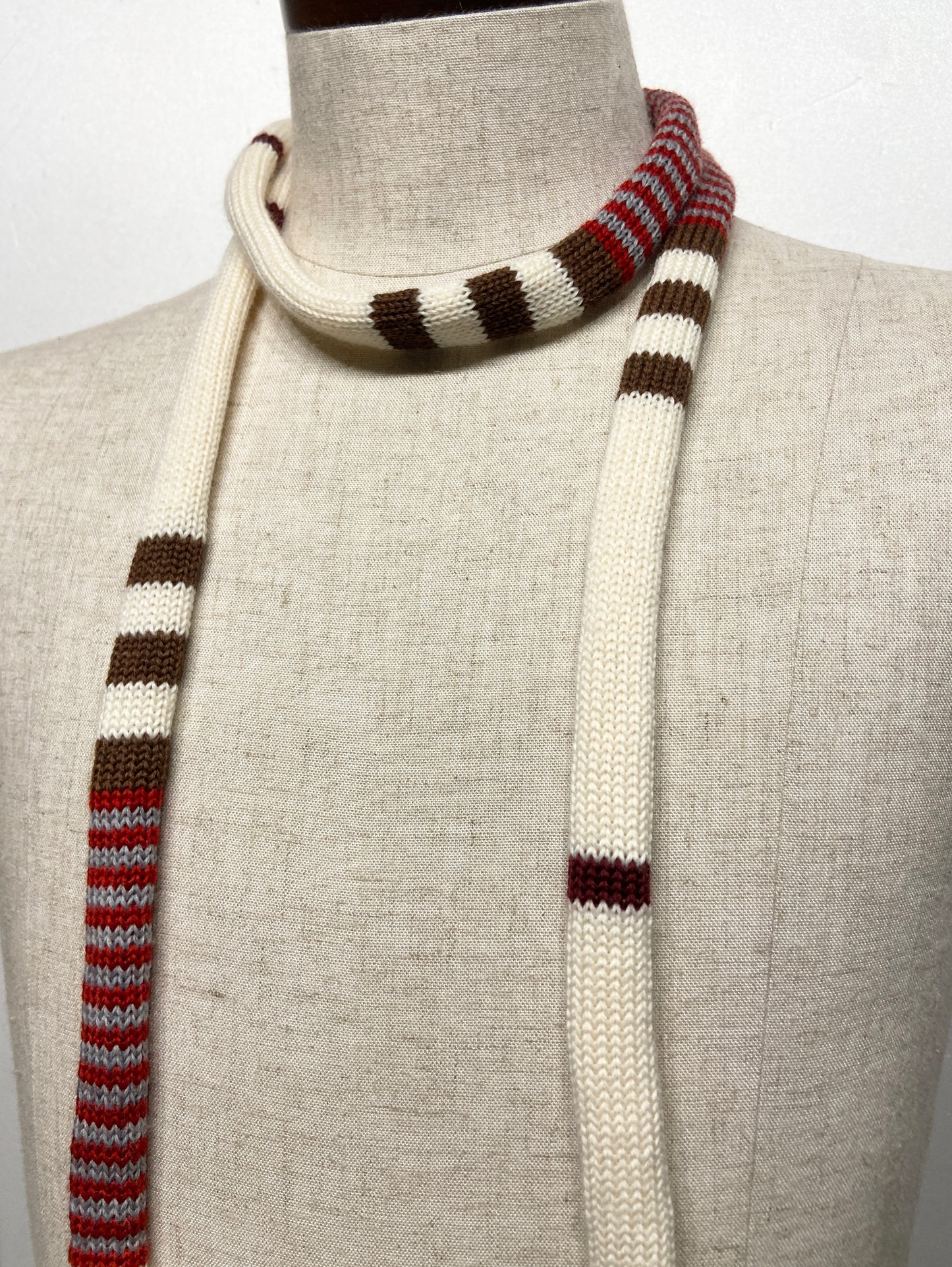 super skinny knit tie scarf 8