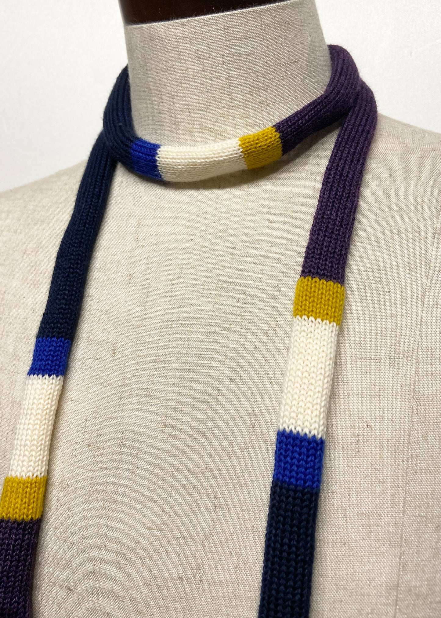 super skinny knit tie scarf 11