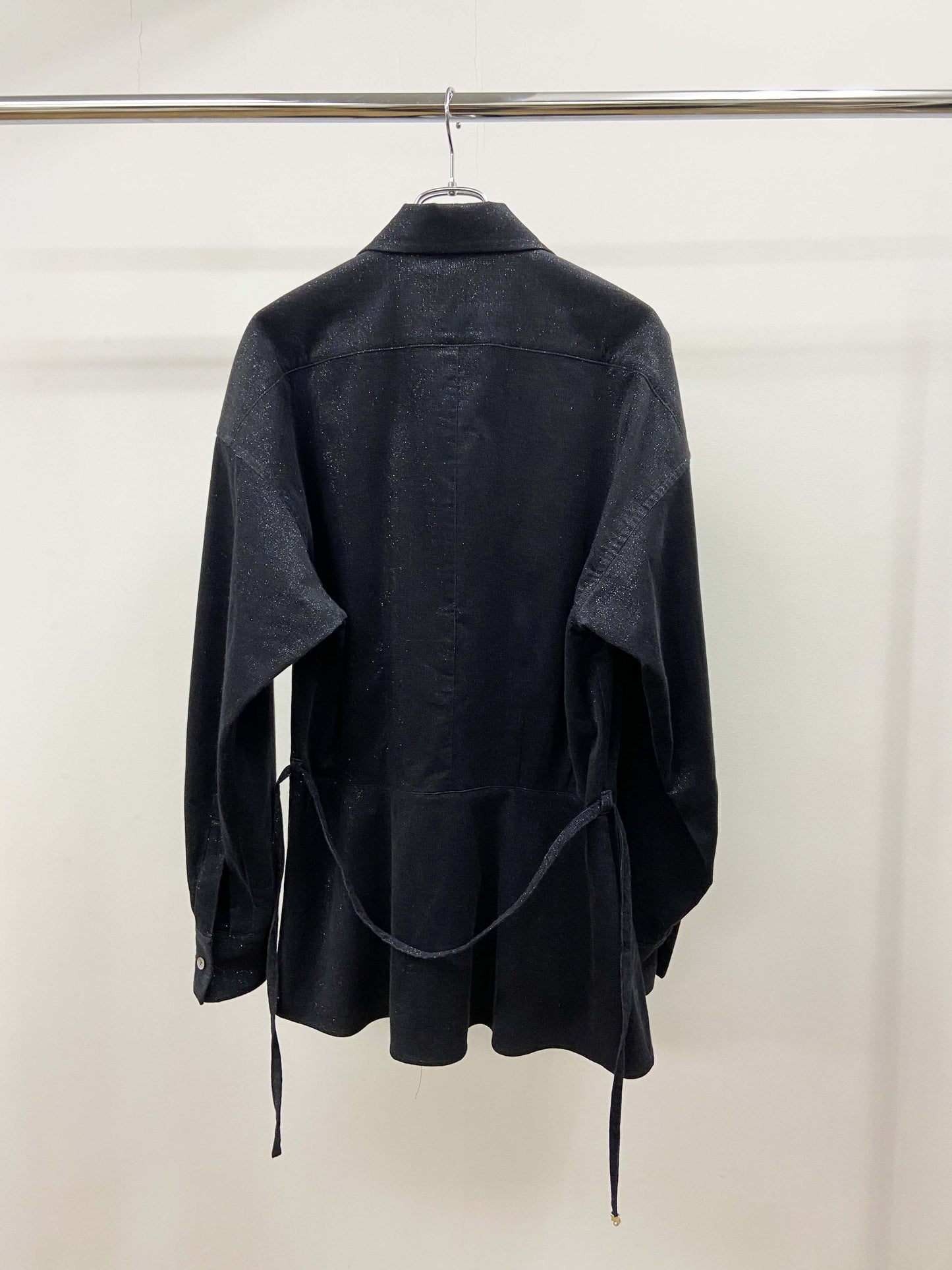 shawl collar shirts with peplum