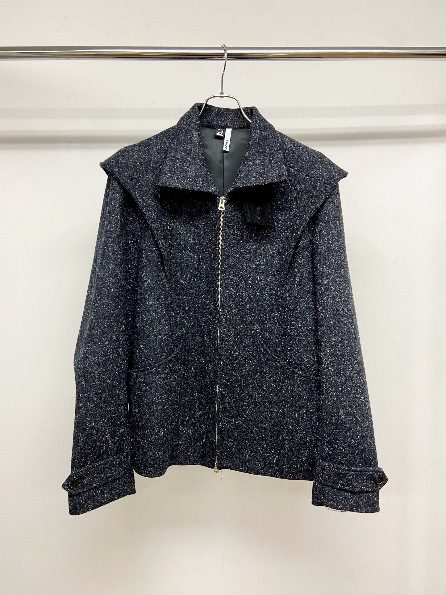 pleated shoulder blouson